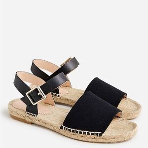 NWOB ** J. Crew Made In Spain Ankle Strap Espadrilles Leather Size 10